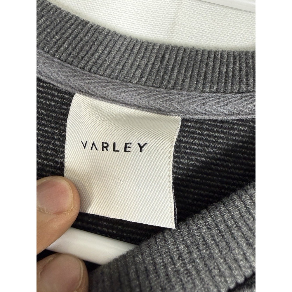 Varley Albret Mock Neck Cotton Ribbed Knit Stretch Pullover Mini Dress Womens XS - Picture 3 of 7